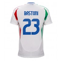 Maglia Calcio Italia Alessandro Bastoni #23 Seconda Divisa Europei 2024 Manica Corta